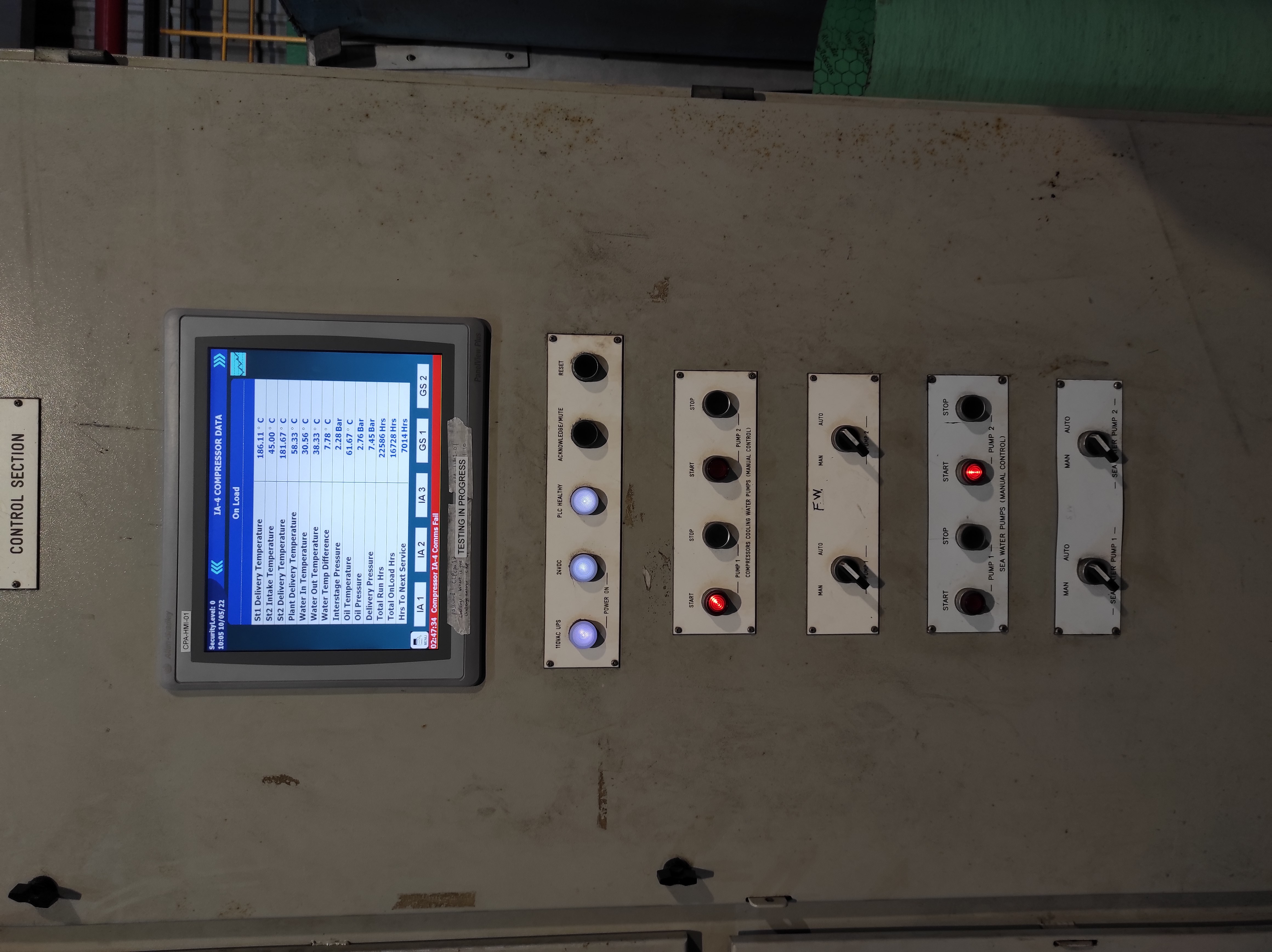 External View of CPA Compressor House Compressed Air PLC Panel After Works